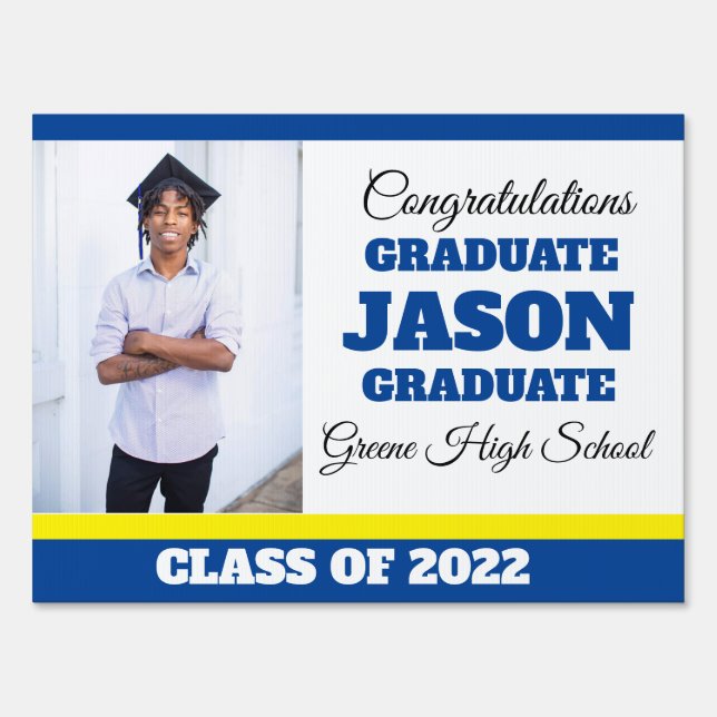 Graduation Yard Sign for High School (Front)