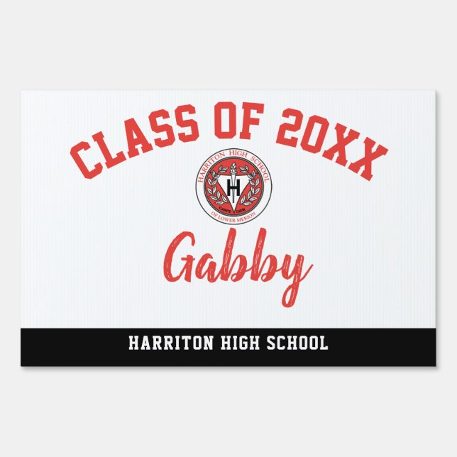 Graduation Yard Sign Harriton High School (Front)