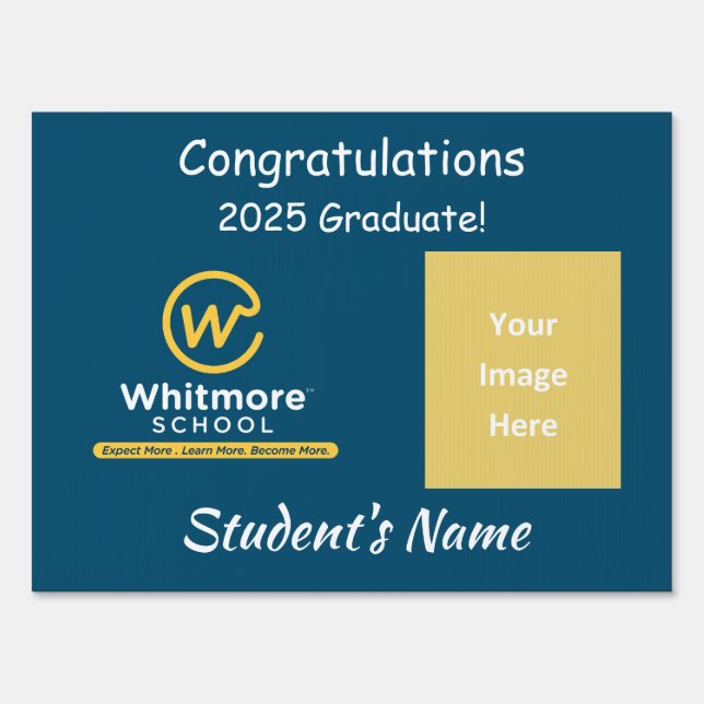 Graduation Yard Sign - Modify Year (Front)