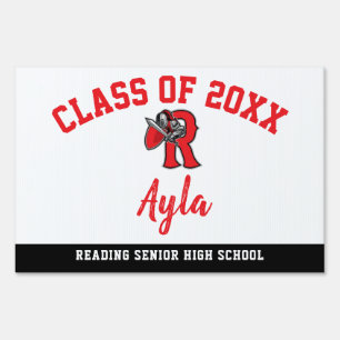 Graduation Yard Sign Reading Senior High School