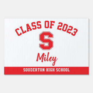 Graduation Yard Sign Souderton High School, Lawn