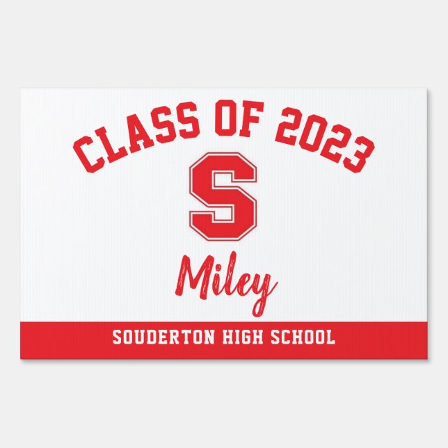 Graduation Yard Sign Souderton High School, Lawn (Front)