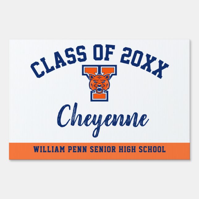 Graduation Yard Sign William Penn High School (Front)