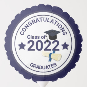 Graduation year elegant class of 2022 balloon