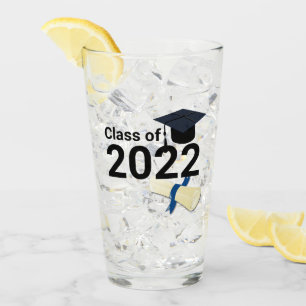 Graduation year elegant class of 2022 glass