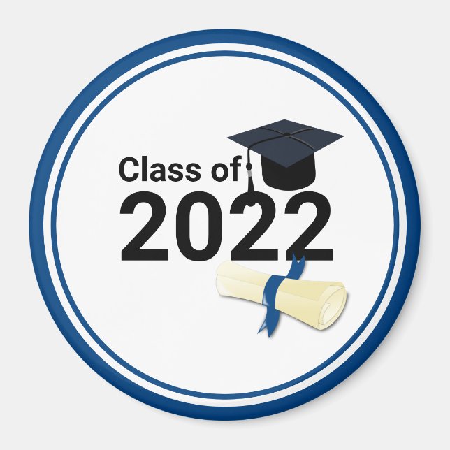 Graduation year elegant class of 2022  magnet (Front)