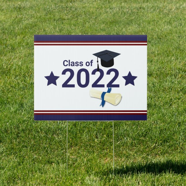 Graduation year elegant class of 2022 sign (Insitu)