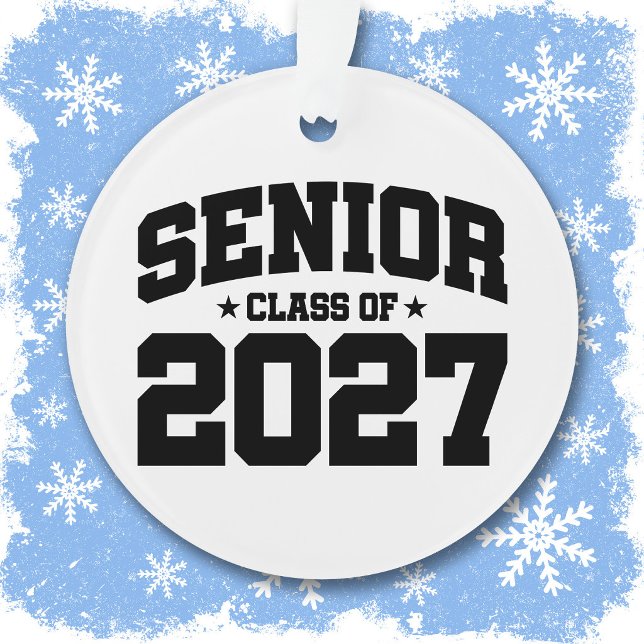 Graduation Year School Pride Senior Class of 2027 Ornament (Creator Uploaded)
