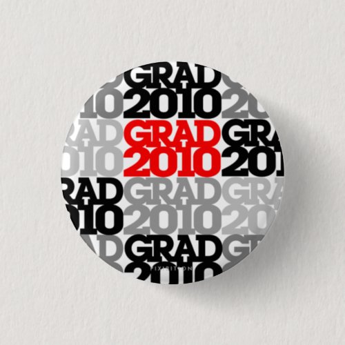 Graduations Class Of 2010 Red Black Button