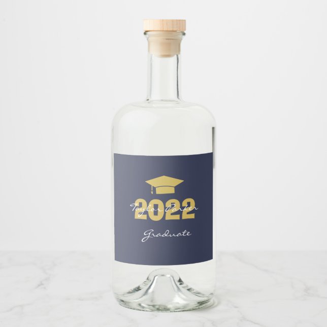 Graduations Class of 2026 Liquor Bottle Label (Front)