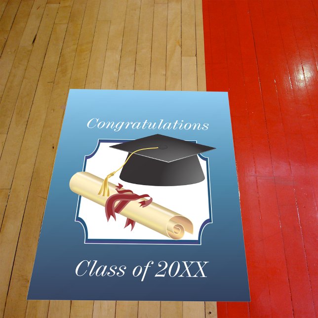 Graduations Congratulations Floor Decals (Welcome in the graduating class.)