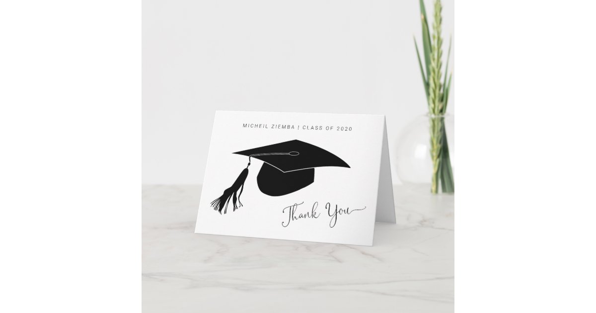 Graduations Thank You Folded Card | Zazzle