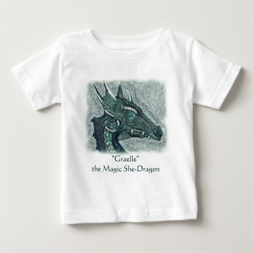 Graelle the Magical She Dragon Fantasy Art Baby T_Shirt