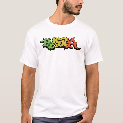 Graf Rasta Shirt with Reggae Colors