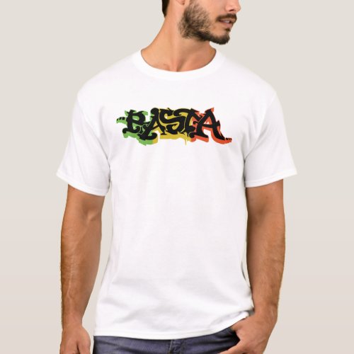 Graf Rasta Shirt with Reggae Colors and Black