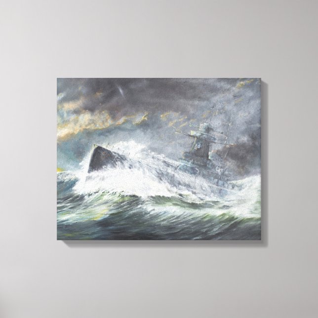 Graf Spee enters the Indian Ocean 3rd November Canvas Print (Front)