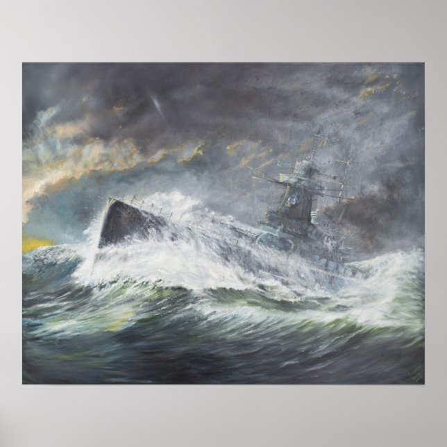 Graf Spee enters the Indian Ocean 3rd November Poster (Front)