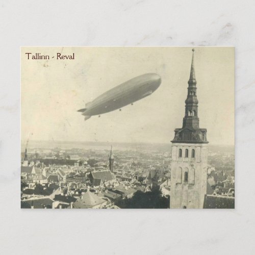 Graf Zeppelin in Tallinn vol2 Postcard