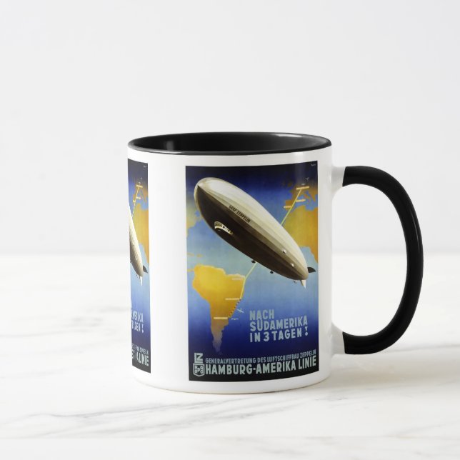 Graf Zeppelin Vintage German Travel Mug (Right)
