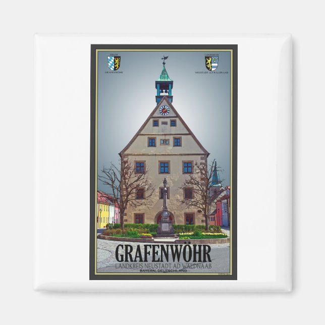 Grafenwöhr - Rathaus Magnet (Front)