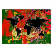 Graffited World Map (Front Horizontal)