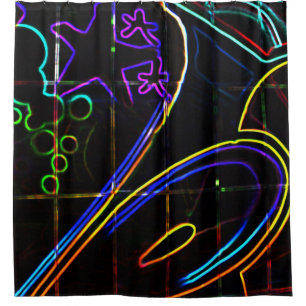 Graffiti 10 sccnm shower curtain