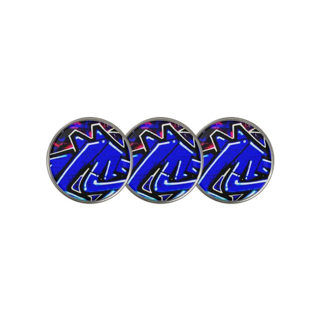Graffiti 13 bmcnm golf ball marker (3 Up)