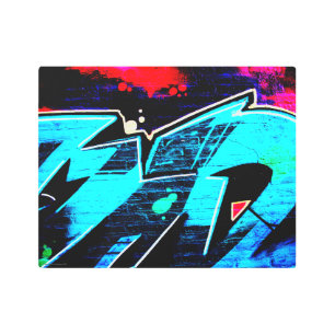 Graffiti 14 14x11 (35x27.5cm) wamecna metal print