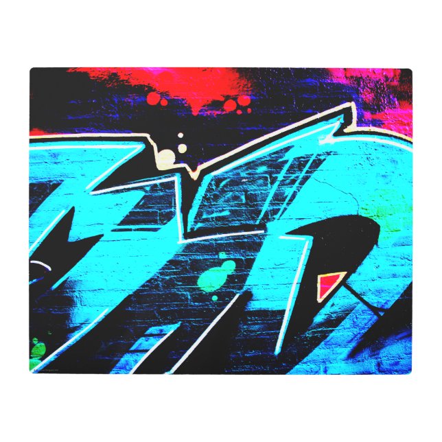Graffiti 14 20x16 (50x40cm) wamecna metal print (Front)