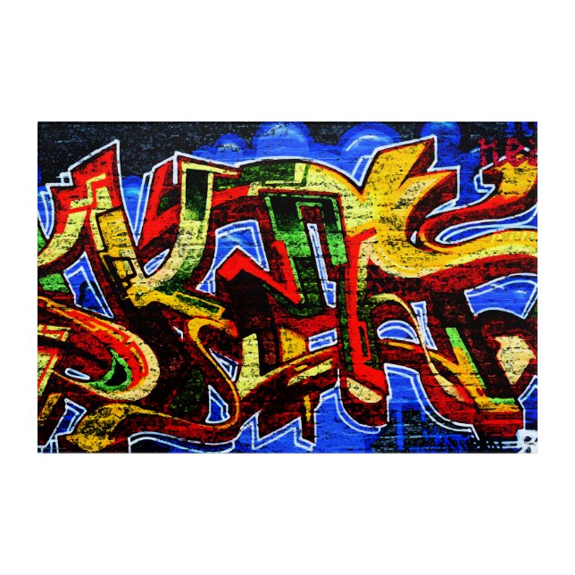 Graffiti 17 36x24 (90x60cm) waacna acrylic print (Front)