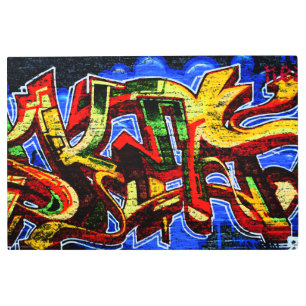 Graffiti 17 36x24 (90x60cm) wamecna metal print