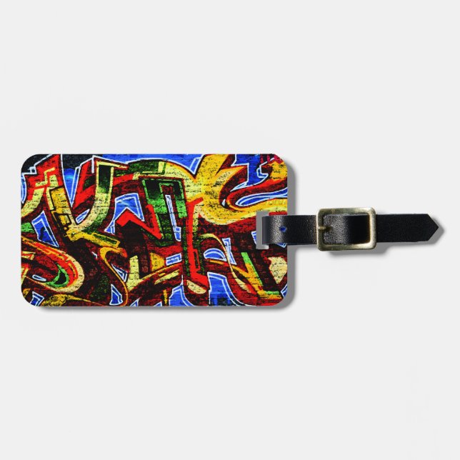 Graffiti 17 cd ltcnm luggage tag (Front Horizontal)