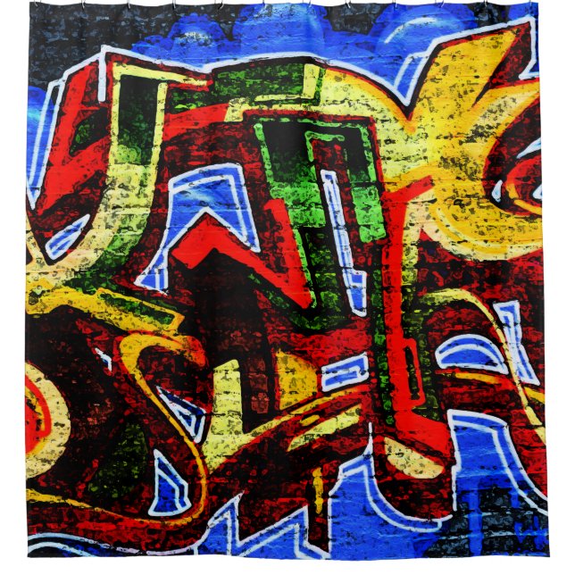 Graffiti 17 sccna shower curtain (Front)