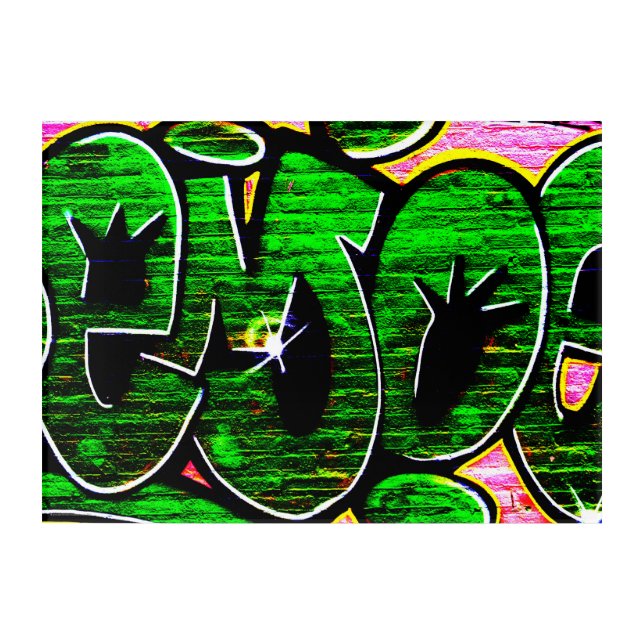 Graffiti 18 14x10 (35x25cm) waacna acrylic print (Front)