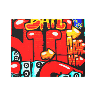 Graffiti 19 14x11 (35x27.5cm) wamecna metal print