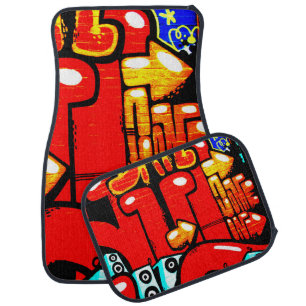 Graffiti 19 cfmcnm car floor mat