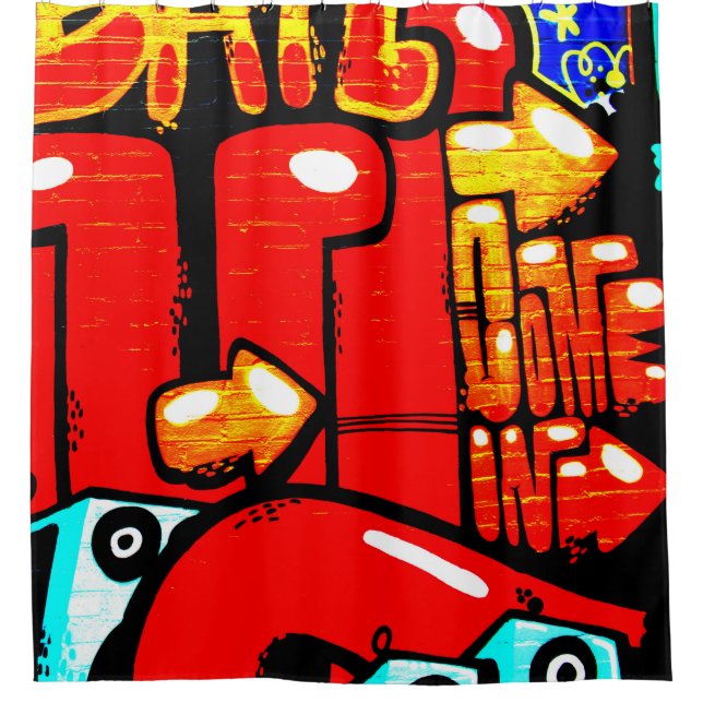 Graffiti 19 sccna shower curtain (Front)