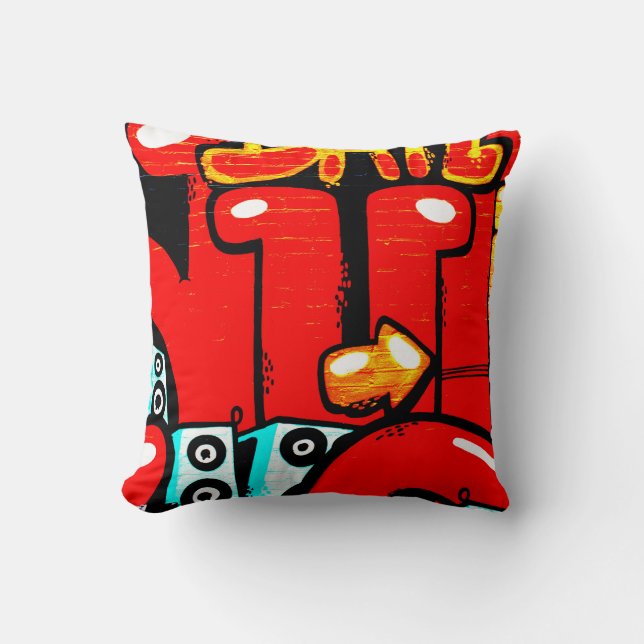 Graffiti 19 tpcnm throw pillow (Front)