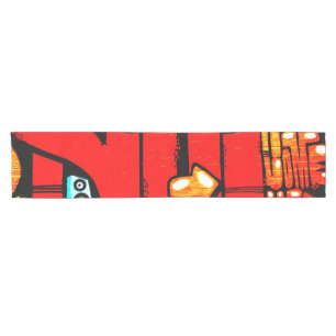 Graffiti 19 trcna short table runner