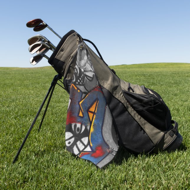 Graffiti 1 gta golf towel (Green)