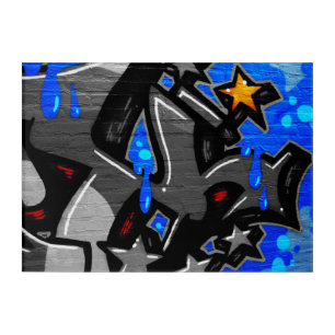 Graffiti 3 14x10 (35x25cm) waacna acrylic print