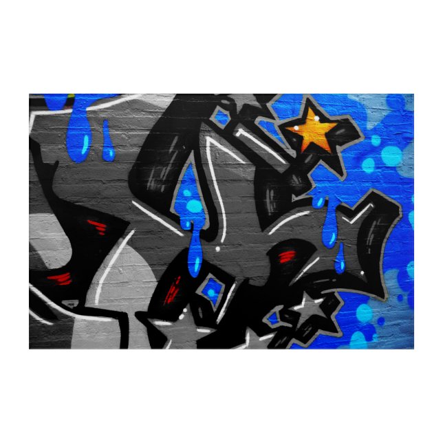 Graffiti 3 36x24 (90x60cm) waacna acrylic print (Front)
