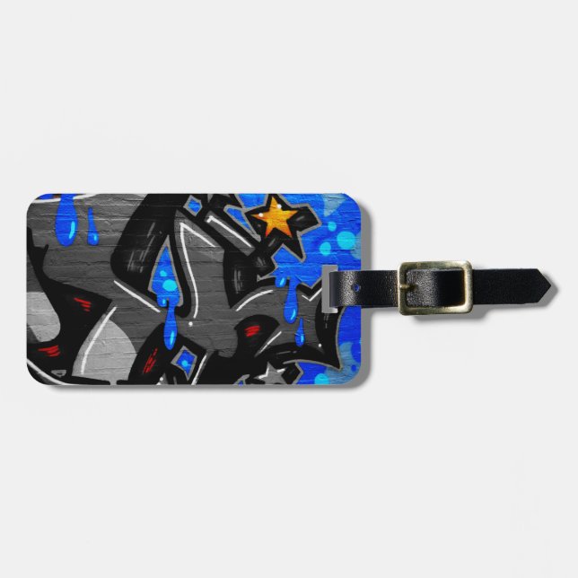 Graffiti 3 cd ltcna luggage tag (Front Horizontal)