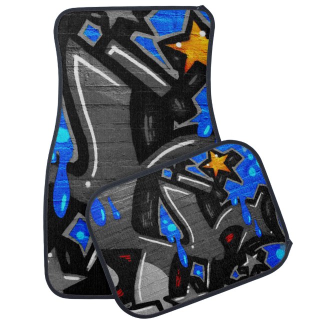 Graffiti 3 cfm arc2 car floor mat (Set)