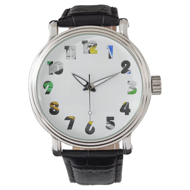 Graffiti 6 Number Overlay wacna Watch (Front)
