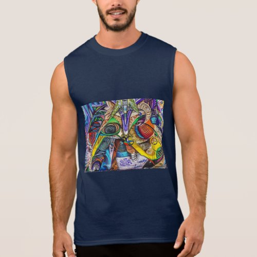 Graffiti abstract art sleeveless shirt