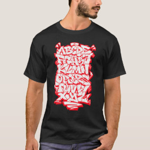 Graffiti Alphabet Hip Hop Street Wildstyle Letteri T-Shirt