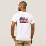 Graffiti American Flag | Front &amp; Back Design  T-Shirt