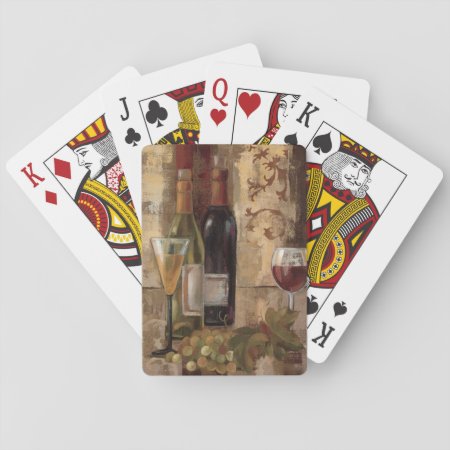 Graffiti And Wine Playing Cards
