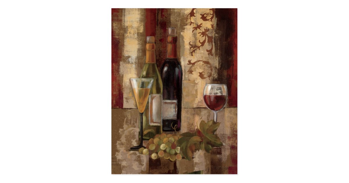 Graffiti and Wine Postcard | Zazzle.com